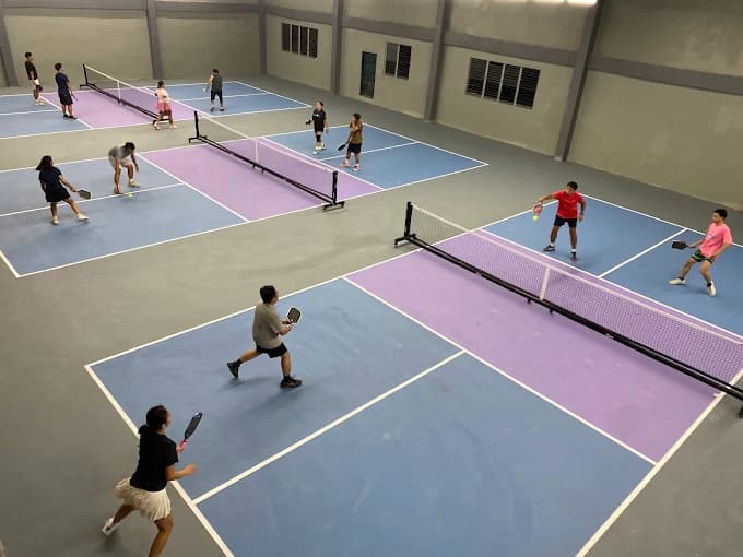 Indoor pickleball courts
